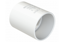 S/WELD STRAIGHT COUPLING; 32MM WHITE