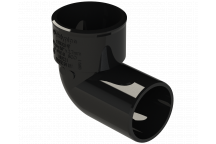 POLYPIPE S2000 40MM MUPVC 90DEG CONVERSION BEND - BLACK