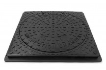 POLYDRAIN 450MM SQUARE COVER & FRAME 1.5t