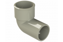 POLYPIPE S2000 32MM MUPVC 90DEG CONVERSION BEND - SOLV GREY