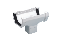 E.TUPLING 114MM SQUARE RUNNING OUTLET - WHITE