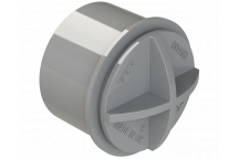 S/WELD SCREWED ACCESS STOP END PLUG; 40MM GREY