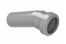 PUSHFIT SOIL BOSS BEND 157.5D;32MM GREY
