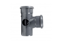 FLOPLAST RING-SEAL BRANCH 92.5 DEG;4\"/110MM SOIL ANTHRACITE GREY AG