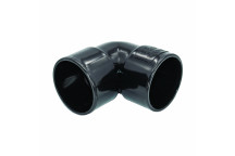 FLOPLAST S/WELD KNUCKLE BEND 90 DEG; 40MM BLACK
