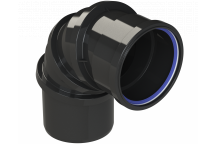 POLYPIPE RING-SEAL ADJUST BEND; 4\"/110MM 0-90 DEG BK