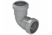 PUSHFIT KNUCKLE BEND 90DEG; 40MM GREY