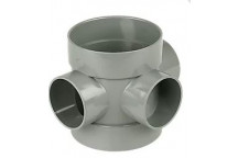 E.TUPLING SOLVENT SOIL SHORT BOSS PIPE - SOLVENT GREY