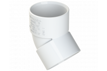 S/WELD OBTUSE BEND 45DEG; 40MM WHITE