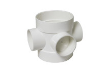 FLOPLAST RING-SEAL SHORT BOSS PIPE ;4\"/110MM SOIL WHITE