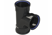 POLYPIPE RING-SEAL TR SKT BRANCH 4\"/110MM 92.5D BLK