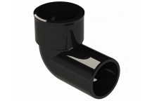 POLYPIPE S2000 32MM MUPVC 90DEG CONVERSION BEND - BLACK
