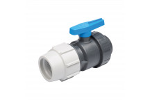 PLASSON BALL VALVE (PVC) 25MM X 3/4\" FI