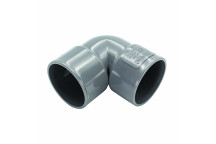 FLOPLAST S/WELD KNUCKLE BEND 90 DEG; 40MM GREY