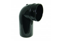 FLOPLAST SOLVENT SOIL110MM 90DEG BEND(SPGT/SCKT); BLACK