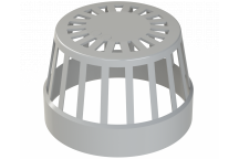 UNIV VENT TERMINAL; 6\"/160MM GREY