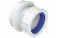 POLYPIPE RING-SEAL STRAIGHT ADAPTOR; 40MM WHITE
