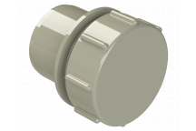 POLYPIPE S2000 32MM MUPVC SCREWED ACCESS PLUG - SOLV GREY