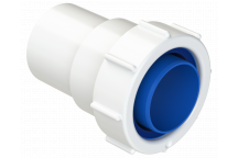 UNIV CONNECTOR TO SOLV SCKT ABS;40MM WHI