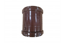 E.TUPLING 4\" SOIL DOUBLE-SOCKET COUPLER - BROWN