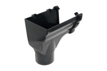 FLO NIAGARA STOPEND O/LET;LH 65MM SQ BLK