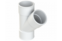 POLYPIPE S2000 MUPVC 40MM 45DEG BRANCH - WHITE