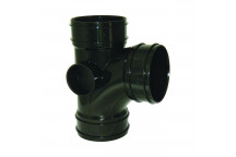 E.TUPLING SOLVENT SOIL 92.5DEG TRIPLE-SOCKET BRANCH - BLACK
