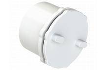 PUSHFIT SCREWED ACCESS STOP END PLUG; 40MM WHITE