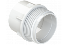 POLYPIPE S2000 MUPVC 32MM SCKT X MI CONNECTOR - WHITE