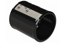 POLYPIPE S2000 32MM MUPVC STRAIGHT COUPLING - BLACK