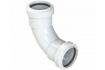 PUSHFIT SWEPT BEND 91.25DEG; 40MM WHITE