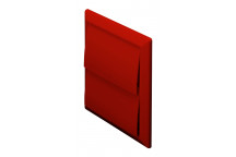 DOMUS 100MM RIGID DUCT OUTLET WITH GRAVITY FLAPS - TERRACOTTA