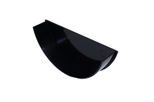 E.TUPLING 150MM INTERNAL STOPEND HALF ROUND KOMMERCIAL BLACK