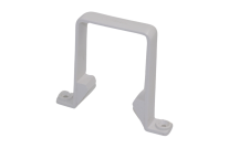 E.TUPLING 65MM SQUARE DOWNPIPE CLIP - WHITE