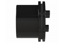 PUSHFIT SCREWED ACCESS STOP END PLUG; 32MM BLACK