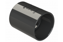 S/WELD STRAIGHT COUPLING; 32MM BLACK