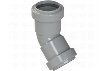 PUSHFIT OBTUSE BEND 45DEG; 32MM GREY