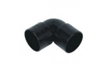 E.TUPLING SOLVENT WASTE 90DEG BEND - 50MM - BLACK