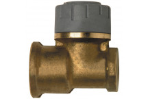 POLYPLUMB WALL PLATE ELBOW BRASS;15X1/2\"