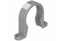 S/WELD PIPE CLIP; 40MM GREY