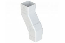 DPSQ65 ADJUSTABLE OFFSET BEND; WHITE