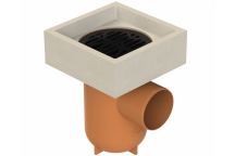 DRAIN BOTTLE GULLY PLAIN; 4\"/110MM