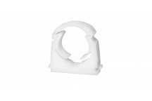 FRANKISCHE 16MM WHITE HINGED PIPE CLIP - BAG OF 100