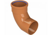 DRAIN SINGLE SOCKET BEND; 87.5D 4\"/110MM