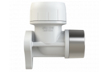 POLYPLUMB WALL PLATE ELBOW; 22MM X 1/2\"