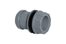 FLO PUSHFIT TANK CONNECTOR; 32MM GREY