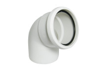 FLOPLAST RING-SEAL S/S BEND 112.5;4\"/110MM SOIL WHITE