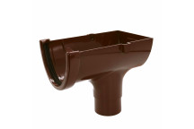 FLOPLAST HI-CAP STOPEND OUTLET 68MM; BROWN