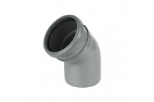 E.TUPLING 4\" SOIL SINGLE-SOCKET 45DEG BEND - GREY