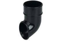 E.TUPLING 68MM ROUND DOWNPIPE SHOE - BLACK